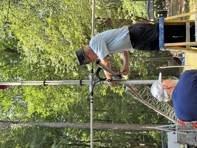 Field Day Tower Trailer with Beam Setup